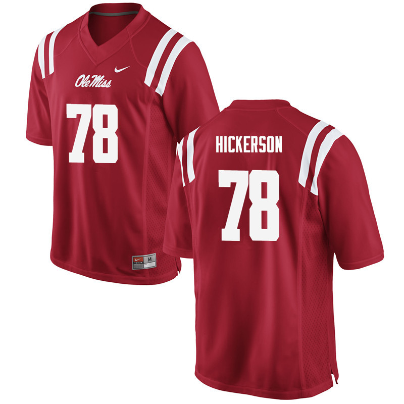 Gene Hickerson Ole Miss Rebels NCAA Men's Red #78 Stitched Limited College Football Jersey RII6858JD